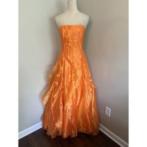 Gunne Sax Jessica McClintock Vintage Fairy Whimsy Tie Corset Gown Prom 90s Y2K